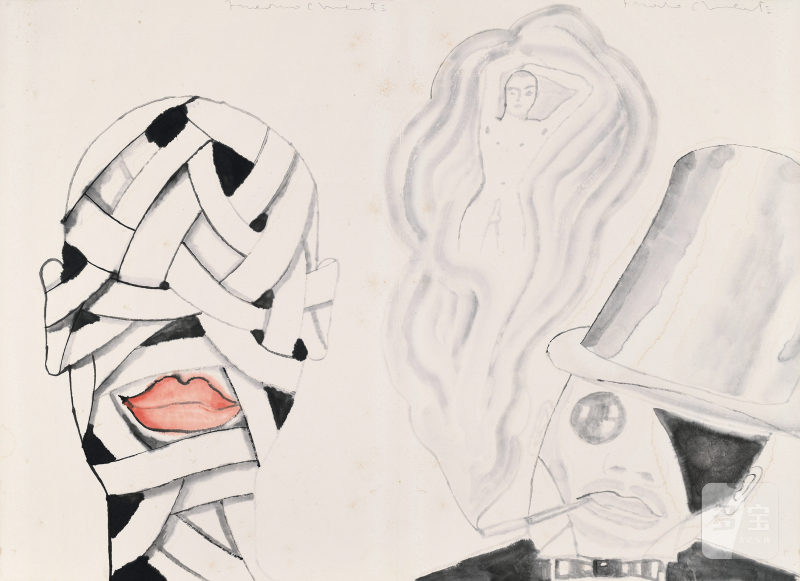 弗朗切斯科·克莱门特  Francesco Clemente (b.1952) 无题 Untitled - 图2